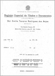 capa do estatuto